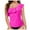 Hot Pink, variant on TTUHYWXI Womens One Shoulder Tankini Swim Tops Ruffle Bathing Suit Tops No Bottoms (Hot Pink, XL)