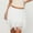 White, variant on Short Skirts for Women On Under $10 Fashion Solid Color Lace Stacking Lrregular Bottom Layer Short Skirt