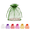 Green, variant on 50pcs Sheer Organza Bags 2.8x3.5 inches Mesh Bags Drawstring Small Pouch Gift Bags for Jewelry Wedding Party Baby Shower Favor Bags