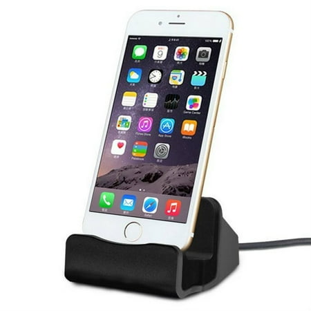 - Lightning Charge and Sync Dock Stand for iPhone and iPod - Black