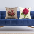 thumbnail image 3 of HEVIRGO Flora Pillowcase Soft Decorative 45x 45CM Flower Cushion Case for Sofa, 3 of 10