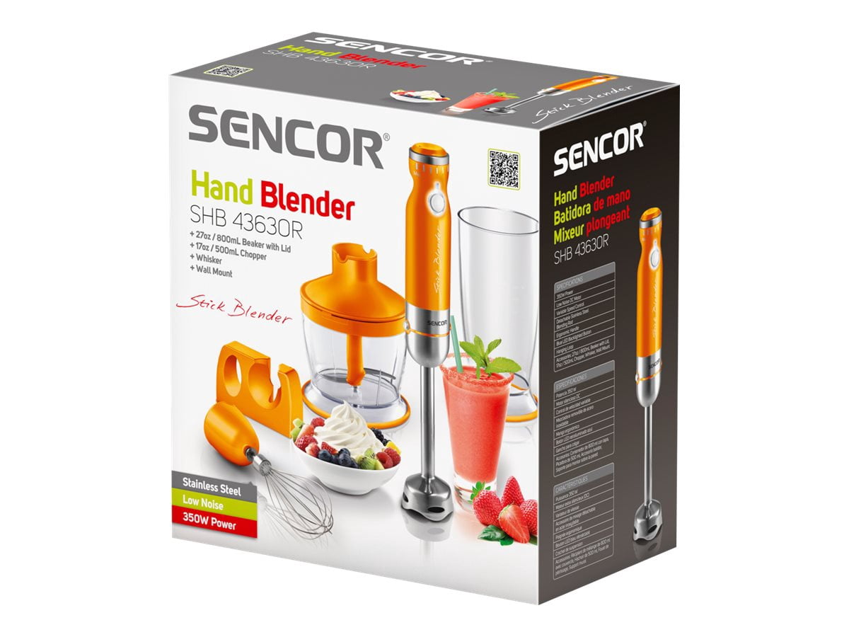 Sencor SHB4363OR Stick Blender with Accessories, Orange