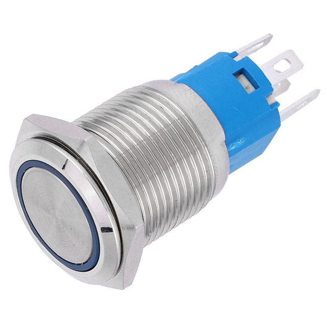 Prensa de reinicio automático de pasador, prensa de reinicio automático de luz LED de 16 mm Diseño elevado de prensa N NC
