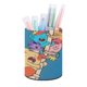 thumbnail image 1 of Hámsters de Hamster Dale-theme Cylinder Pen Holder Pencil Organizer with Flannel Lining PVC Leather Material Cardboard Base for study work 10*8CM, 1 of 6