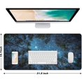 thumbnail image 4 of Extended Large Mouse Pad, XXL Gaming Desk Pad 31.5 x 15.7 Inch, Big Computer Keyboard Mousepad, Waterproof Mouse Mat with Stitched Edges and Non-Slip Base for Office Gaming, Galaxy Tree, 4 of 5