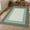Green, variant on QinaQin 2×6 FT Border Area Rug Modern Contemporary Washable Non Slip Rug Stain Resistant Soft Low Pile Carpet for Office Home Decor,Black Grey