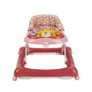 Big Oshi 2 in 1 Baby Walker & Activity Center on Wheels - Adjustable Seat - Pink