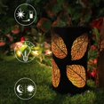 thumbnail image 2 of Solar Hanging Lanterns Outdoor Solar Lights Decorative Waterproof Metal Solar Lantern Tabletop Lamp for Garden Yard Desk, 2 of 7