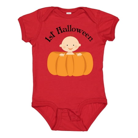 

Inktastic 1st Halloween Baby Pumpkin Gift Baby Boy or Baby Girl Bodysuit