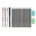 thumbnail image 1 of 20Pcs Erasable Pen Refills Kids School Writing Stationery for Business Home Black Ink, 1 of 9