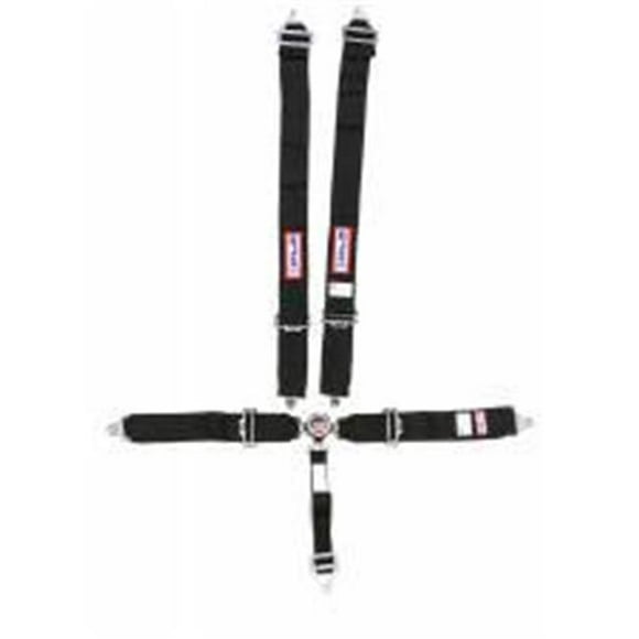 Système de Harnais Camlock à Libération Rapide 5 Points 2 Po. Ceinture Anti-sous-Marine - Noir
