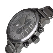 DZ4314 Mens Double Down Grey Dial Grey IP Steel Bracelet Chronograph Watch