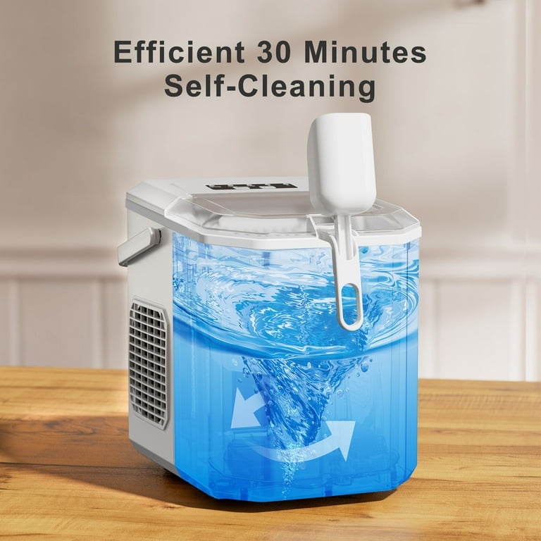 Ice Cube Makers, Countertop Ice Maker Machine, Portable Ice Cube Maker  Countertop, Self Cleaning with Ice Scoop and Basket Easy to Use Fit for  Home