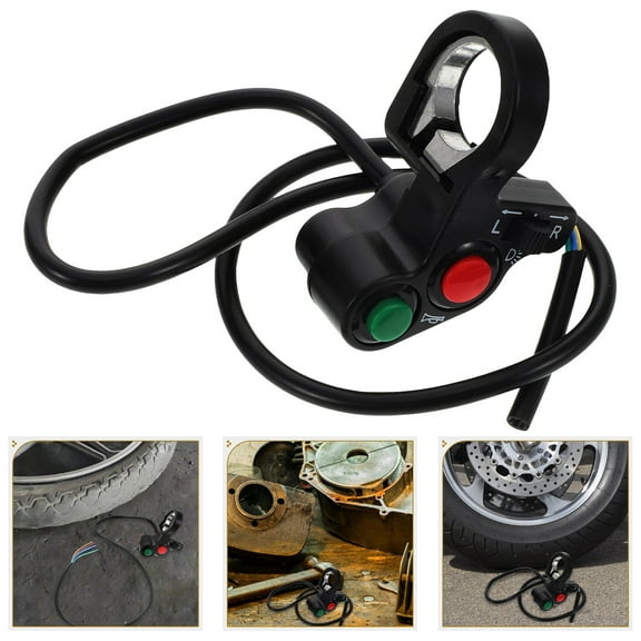 unbranded Dirt Bike Stop Switch for Motorcycle Black Plastic Turn Signal Control 1Pcs