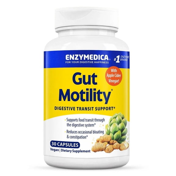 Gut Motility, Digestive Transport Support, 30 Capsules, Enzymedica