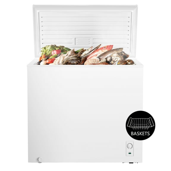 WAA 7.0 Cu.ft Chest Freezer Free Standing Top open Door White