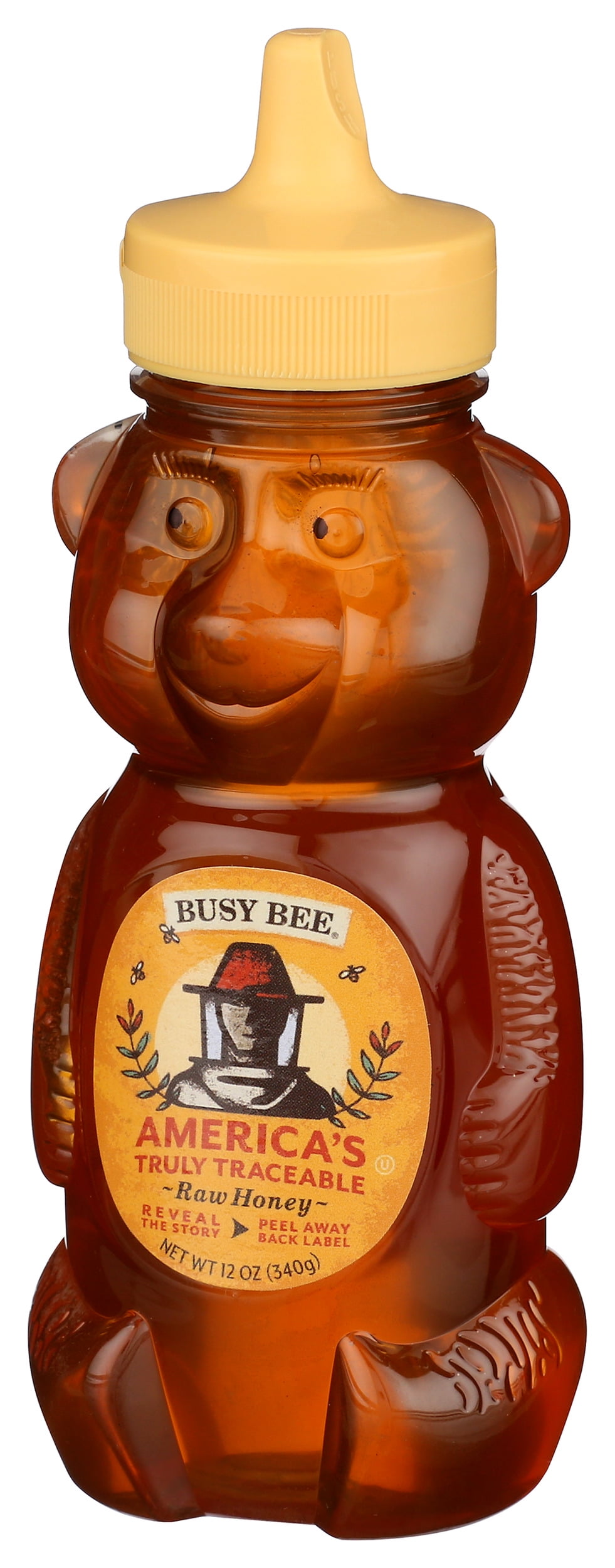 (Pack of 8), Busy Bee Raw Honey, 12 oz