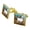 Gold, variant on Horse Wild Mustang Running Square Cufflink Set - Silver or Gold