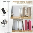 Room Divider Curtain Rod 410ft(H) 28171inch(W) No Drilling Tension