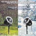 thumbnail image 6 of Christmas Projector Light Snowfall LED Projector Waterproof Rotating Snow Projection with Remote Decorative Projector for Christmas, Halloween Party, 6 of 12