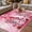 Pink HotPink DeepPink, variant on Valentine's Day Outdoor Rug for Patio/Deck/Porch, Non-Slip Large Area Rug 6 x 9 Ft, Ombre Pink Gnomes Love Roses Romantic Indoor Outdoor Rugs Washable Area Rugs, Reversible Camping Rug Carpet Runner