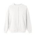 thumbnail image 5 of Oversized Sweatshirt for Women Long Sleeve Drop Shoulder Casual Seams Plain Crewneck Sweatshirts Pullover Tops, 5 of 7