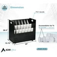 thumbnail image 2 of AdirOffice Blue Print Storage Organizer- Mobile Roll File Cart, Construction Plan Holders, Blueprint Cabinet with Wheels (21 Slots, Black), 2 of 10