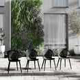 thumbnail image 4 of Amazonia Paraty 9-Piece 100% FSC Teak Finish Wood and Aluminum Rectangular Patio Dining Set, 4 of 10
