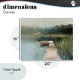 thumbnail image 4 of Stupell Industries Coastal Marsh Pier Abstraction Canvas Art, 20 x 16, by Kim Curinga, 4 of 8