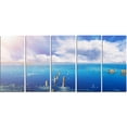 thumbnail image 2 of Blue Salt Lake under Clouds - Large Seascape Art Canvas Print, 2 of 3