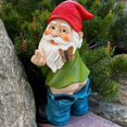 thumbnail image 4 of Mood Lab Garden Gnome - Gnome with Sagging Pants - 9.3 Inch Tall Statue Lawn Garden Figurine, 4 of 4
