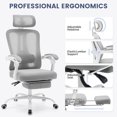 thumbnail image 7 of Historyli Ergonomic Office Chair,Swivel Task Chair with Adjustable Lumbar Support,Home Office Chair with Footrest,Mesh High Back Gaming Chair, 7 of 7