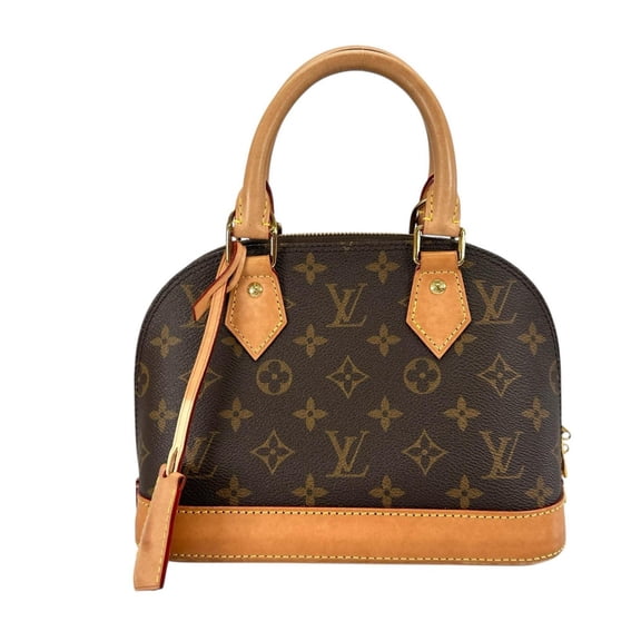 Pre-Owned LOUIS VUITTON Alma BB M53152 Handbag, Monogram Canvas, Brown, Women's, 2-Way
