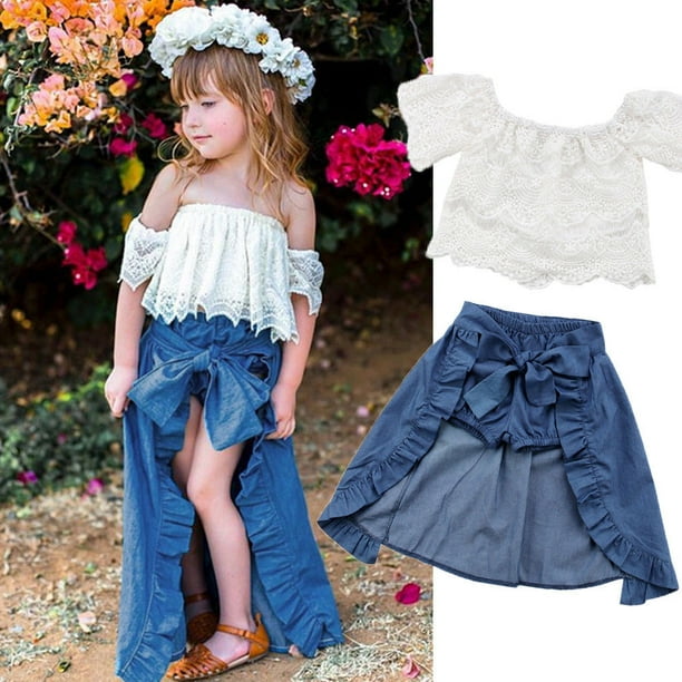 Honganda Baby Girl Off Shoulder Top Short Pants Bowknot Long