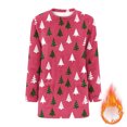 thumbnail image 5 of Craaazy Women's Winter Warm Round Neck Long Sleeve Christmas Shirts with Xmas Prints and Pockets Gifts, 5 of 5