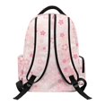 thumbnail image 2 of HELLHERO Pink Floral Sparkle Print Bookbags with Lightweight Durable Zaino per ragazze, Breathable 17 Inch School Bag for Travel Middle School Back to School, 2 of 7