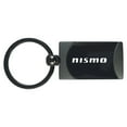 thumbnail image 1 of Nissan Nismo Two-Tone Rectangular Key Chain (Gun Metal), 1 of 2
