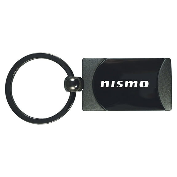Nissan Nismo Two-Tone Rectangular Key Chain (Gun Metal)