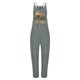 thumbnail image 2 of Gibobby Monos Holgados Mono informal sin mangas para mujer, mono con cuello de y tirantes finos, pantalones largos elásticos, mono con dos bolsillos(Gris， XL), 2 of 4