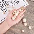thumbnail image 4 of 670pcs Wood Beads 7 Size Unfinished Wood Ball Natural Wooden Bead Loose Spacer Beads, 4 of 9