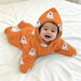 thumbnail image 3 of YunPes Baby Infant Starfish Onesie Funny Graphic Full Coverage Open Face Jumpsuit Newborn Halloween Cute Dress-Up Holiday Photography Outfit, 3 of 5
