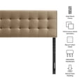 thumbnail image 3 of Lily Stain-Resistant Performance Velvet Queen Size Headboard in Taupe, 3 of 8