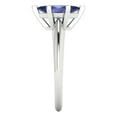 thumbnail image 3 of 1 ct Marquise Cut Simulated Tanzanite Solitaire Engagement Ring for Women in 18K White Gold, 3 of 5