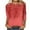 Red, variant on WMTBSRSW Going Out Tops for Women Plus Size 3/4 Sleeve Shirts Fall Crewneck t Shirts Loose Casual Basic Tops Trendy Lightweight Pullover Tops