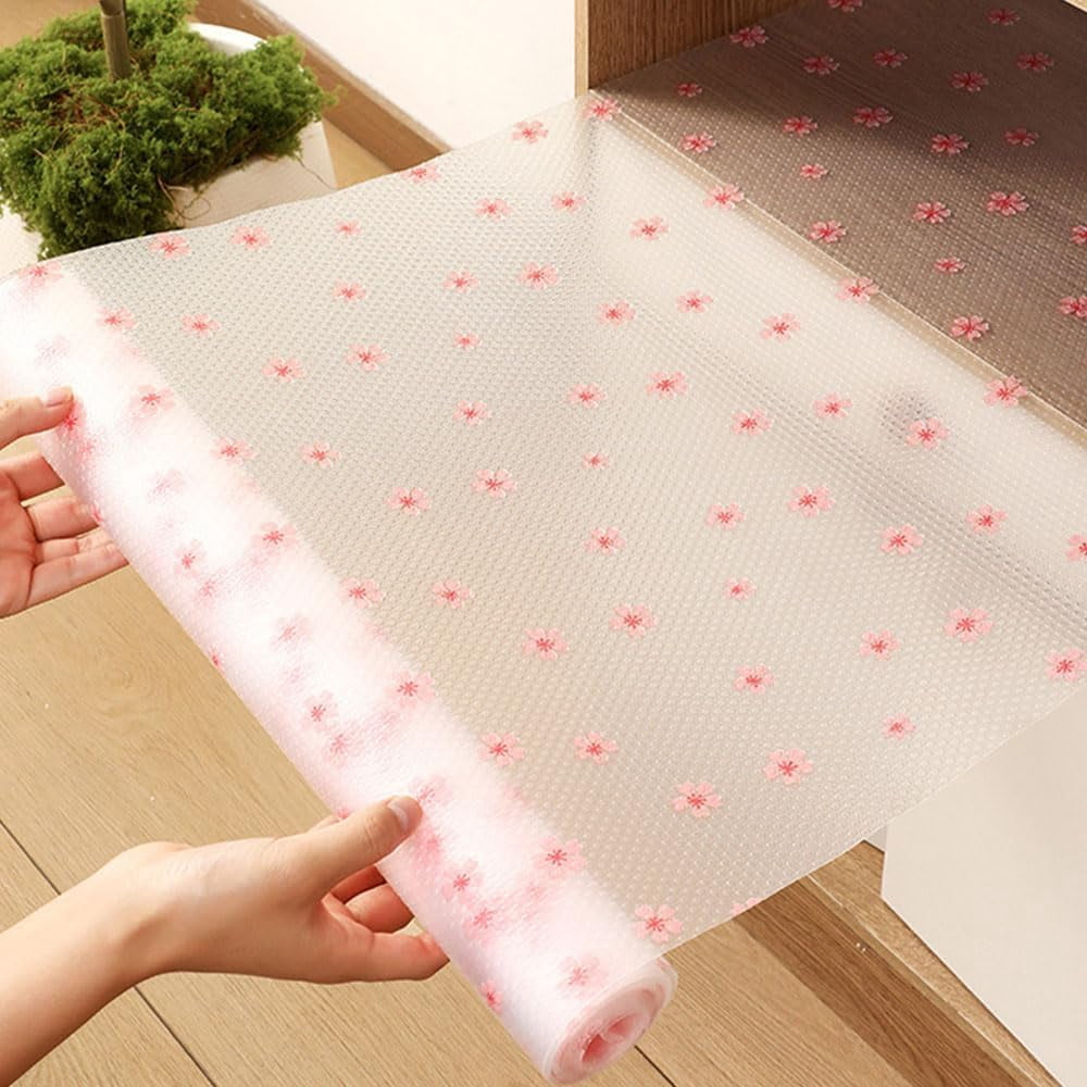Easy Tear Perforated Drawer Liner Kitchen, No Cut Shelf Liners for Drawers Tearable, Waterproof Shelf Paper & Drawers Liner Non Adhesive, Easy to Use, for Refrigerator/Shelves