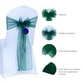 thumbnail image 7 of mds Pack of 200 Organza Chair Sash Bow Sashes for Wedding Decoration -Hunter Green, 7 of 7