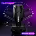thumbnail image 3 of LED Moving Head Light 16 Prisms DJ Lights 15 Gobos and 14 Colors Beam Spotlights DMX Stage Lighting for Disco Party Club Chrismas,Black, 3 of 12