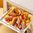 thumbnail image 4 of Xihbxyly Papel de Aluminio para Barbacoa, Resistente a Altas Temperaturas, Práctico de Doble Cara, Versátil En La Cocina, Compatible con Horno y Freidora de Aire, Incluye Pincel para Aceite, Tamaño 1, 4 of 6