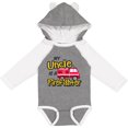 thumbnail image 3 of Inktastic My Uncle is a Firefighter with Fire Truck Boys or Girls Long Sleeve Baby Bodysuit, 3 of 5