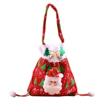 Clearance Under $5 christmas decor shop, Hwkond Christmas Santa Snowman Decorative Gift Bag For Candy Stocking Filler christmas decorations indoor